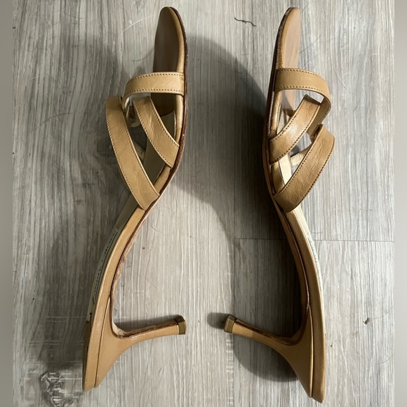 👡 Jimmy Choo sling-back sandals shoes tan sz 40 (10) - VERSATILE & BEAUTIFUL! - Picture 2 of 7